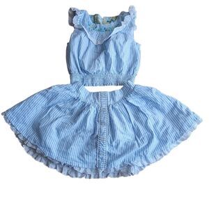 Tommy bahama girls toddler skirt and top set embroidered lace Sz 5T